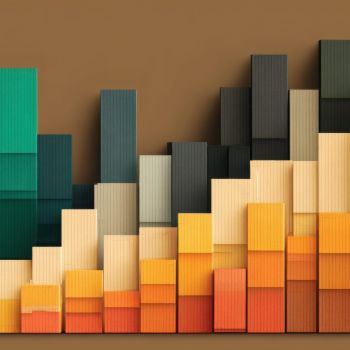 Decorative. Block stacked to represent data bars.